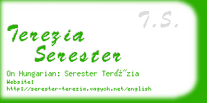 terezia serester business card